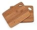 Lipper International 849 Bamboo Wood Thin Kitchen Cutting Boards with Oval Hole in Corner, Set of 2 Boards, 6