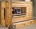 Cottage Futon DWF7003 All-In-One Loft Bed with Trundle - Pine