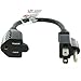SF Cable NEMA 5-15P to NEMA 5-15R Outlet Saver Power Cord, 1 feet - 16 AWG