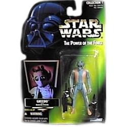 Star Wars Power of the Force Green Card Greedo Action Figure