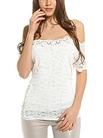 Romantik Paris Top Lauren (Blanco)