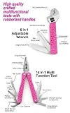 Princess International TFH-1217 Tools for Her 6-1 Hammer 14-1 Multifunction Tool Set