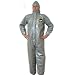 Kappler Zytron 200 Chemical Protection Coverall with Hood, Disposable, Elastic Cuff, Gray, 2X-Large - 3X-Large (Pack of 1)