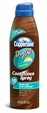 Coppertone Dry Oil Continuous Spray SPF 10, 6-Ounce Bottle (Pack of 3)