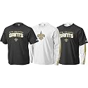 New Orleans Saints Black/White Gameday 3 in 1 Tee Combo