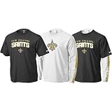 New Orleans Saints Black/White Gameday 3 in 1 Tee Combo