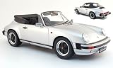 Porsche 911 Carrera 3.2 Cabriolet, silber, 1983, Modellauto, Fertigmodell, Premium Cls 1:12