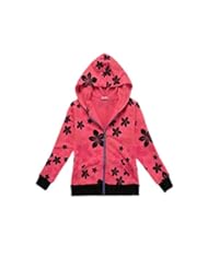 Apparel: LittleSpring Big Girls Hoodies Flower Size 9 US Rose-red
