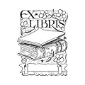 Motivstempel * Bilderstempel * Stempel * Ex Libris mit Buch * 268489