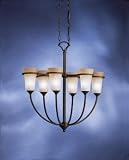 Kichler 1733DBK Transitional, Contemporary / Modern Black Chandelier