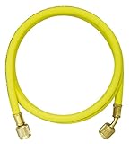 アサダ Y21403 1/4"×5/16"チャージングホースプラスII92㎝黄