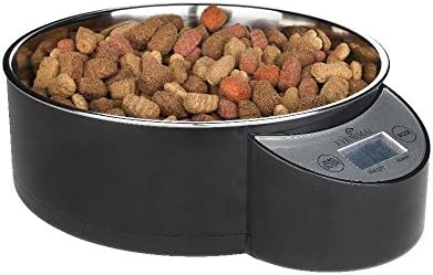 Digital Pet Bowl - Dog Food Bowl With Scale for Quantity Control - Eyenimal Intelligent Pet Bowl in Black - 1.8 Liters