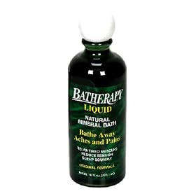 Batherapy Natural Mineral Bath, Liquid, Original Formula, 16-Ounces (Pack of 3)