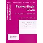 78 Duets for Flute and Clarinet: Volume 1 - Easy to Medium (No. 1-55) (Rubank Educational... by H. Voxman