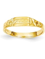 14K Baby TriangleTextured Ring