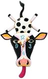 Allen Designs Cow Cream Pendulum Clock