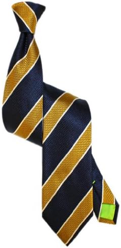 Stanley Lewis Striped Men's Tie (Navy &amp; Gold)