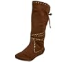 Not Rated Women's Metal Shop Boot,Chocolate,7.5 M US