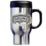 San Antonio Spurs Travel Mug - NBA Basketball Fan Shop Sports Team Merchandise