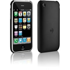 DLMA 63086/10 Slim Shell Schutzh�lle f�r Apple iPhone 3.Gen  2nd Skin (mattierte SoftTouch-Oberfl�che, inkl Display- Schutzfolie) schwarz