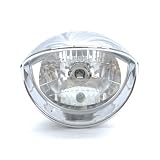 Custom Chrome Headlight Visor Head Light for any Harley, Honda, Yamaha, Suzuki,... by KapscoMoto