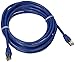 Monoprice 14-Feet 24AWG Cat6A 500MHz STP Ethernet Bare Copper Network Cable, Blue (105903)