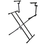 Pyle-Pro PKS60 Two Tier Double Braced DJ Coffin and Keyboard Stand