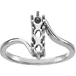 14K White Gold Mother's Ring - 3 Gemstone -- YOU CHOOSE THE COLORS!