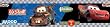 Cars Victory Lane Blue/Black/Grey Self-Stick Wall Border, 5-Inch x 15-Foot