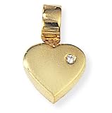9ct Heart Pendant Set With Diamond