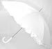Oversized Adult White Ruffle Umbrella Parasol, Can Be Used In The Rain Or The Sun, Great Gift Idea