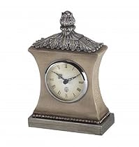 Beads And Leaf Metal And Resin Clock