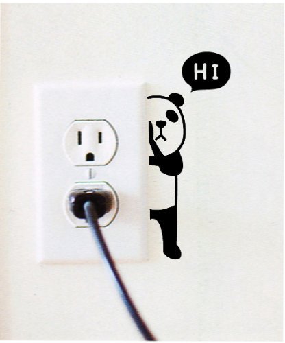 癒しのチラ見どうぶつシリーズ ウォールステッカー（専用転写フィルム付き） (ぱんだ＆くま＆らいおん)