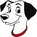 Disney 101 Dalmatians Pongo Dog Embroidered Iron On Patch DS-212