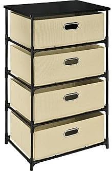 Dorel Home Furnishings 4 Bin Storage End Table
