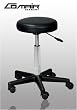 Profi - Friseur Rollhocker - Arbeitshocker Schwarz
