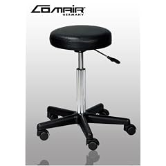 Profi - Friseur Rollhocker - Arbeitshocker Schwarz