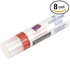 Neutrogena Norwegian Formula Lip Moisturizer, SPF-15, 0.15-Ounce Sticks (Pack of 8)