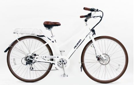 Pedego Step-thru Commuter - Electric Bicycles (White, 36 volt 10 amp lithium-ion)