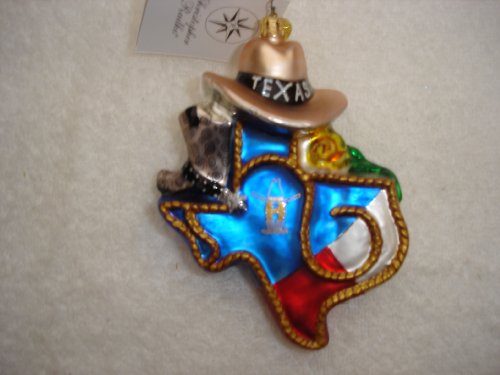 Christopher Radko Christmas Ornament Rodeo Houston