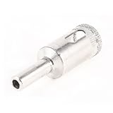 uxcell　ガラスホールソー　ストレートシャンク　16mm径　切削工具　タイル　シルバートーン