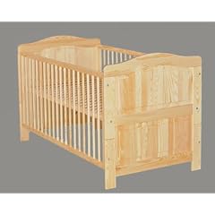 Kinderbett | Gitterbett | "LUKAS" | Kiefer | 140 x 70 | Vollmassiv | umbaubar zum Juniorbett