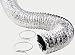 FLXC0405 4" 2-ply Aluminum Flex Duct with 2 Spring Clamps (5' length)
