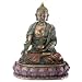 Medicine Buddha - Healer Statue Tibetan Buddhism Antique Bronze Finish with Hand-painted Color Accents Standard