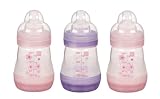 Sassy Baby's Mam 5 oz Bottle for Girl, 3-Pack