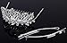 AshopZ Girls 2 Piece Set Lovely Princess Wedding Tiara Crown Comb w/ Rhinestones