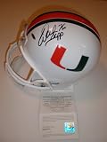 WARREN SAPP SIGNED FS HELMET MIAMI HURRICANES UDA