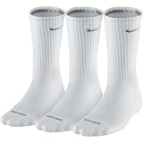 Nike SX4206 Dri-FIT Half Cushioned Crew 3-Pack Sock - White - Medium