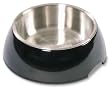 Petmate Pet Bowl with Stainless Steel Eating Surface, Small, Black