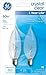 General Electric 66107 Crystal Clear 60-Watt, 650-Lumen Bent Tip Light Bulb with Candelabra Base, 8-Pack